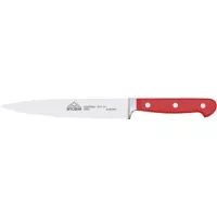 kuchynský nôž, kovaný, úzky, čiervený, čepeľ 21 cm kovaný - Stubai