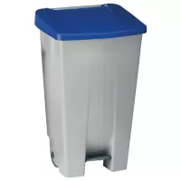 Odpadkový kôš nášľapný Gastro 120 l, sivá / modrá