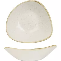 Tanier hlboký Churchill Stonecast Barley White 23,5 cm, trojuholníkový