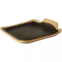 Servírovací tanier APS Crocker, hnedý, šírka 13 cm