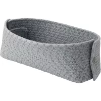 Knit-It Košík na pečivo, výška: 100 mm, dĺžka: 300 mm, šírka: 150 mm, sivý